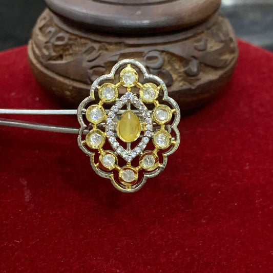 American Diamond Ring 00987 - Vijay & Sons
