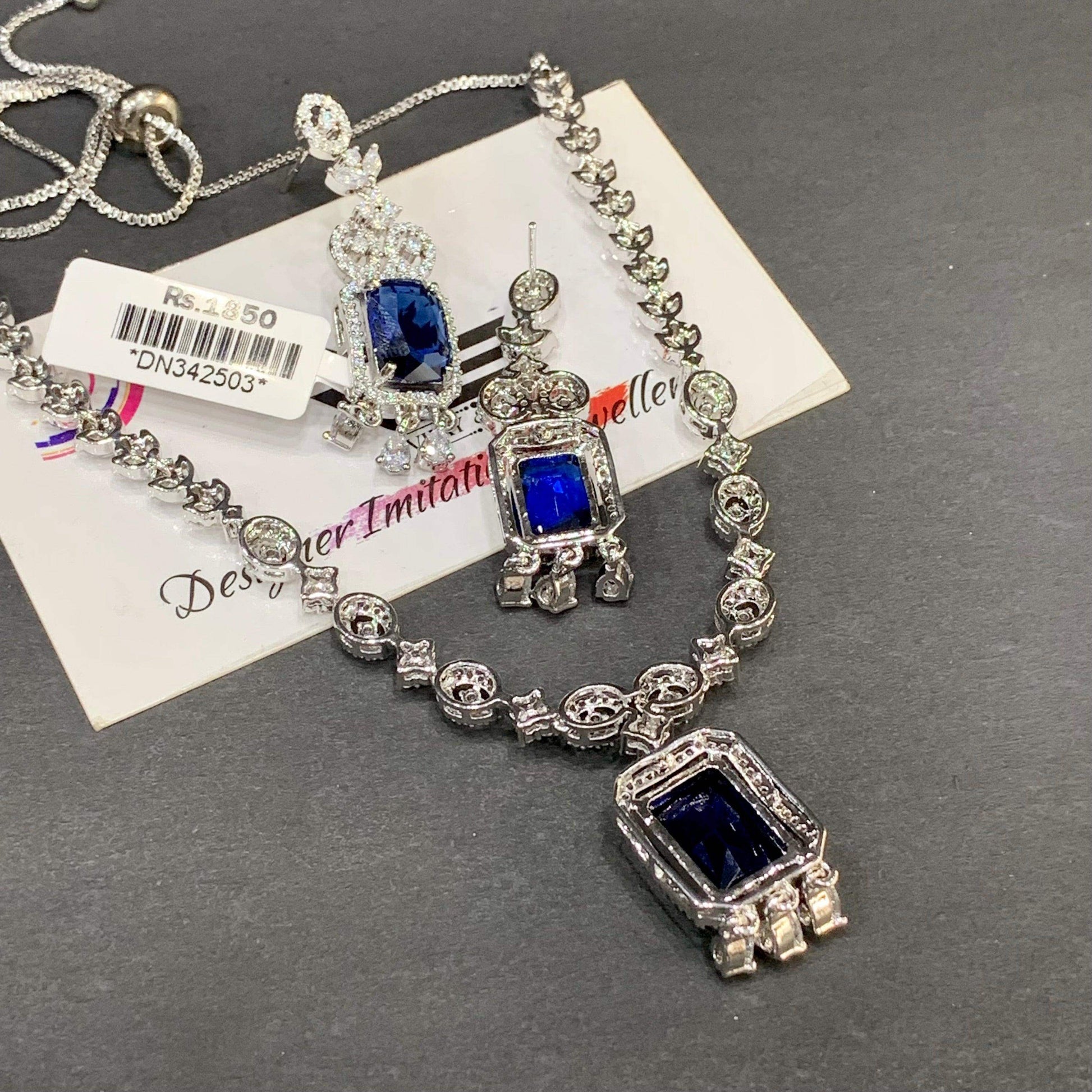 Zircon Necklace Set165494 - Vijay & Sons