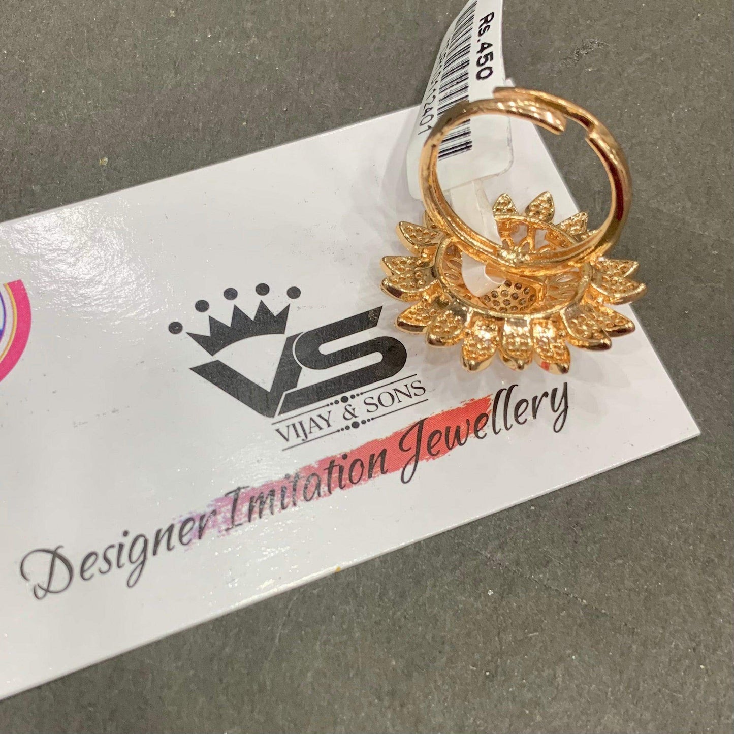American Diamond Ring 43443 - Vijay & Sons