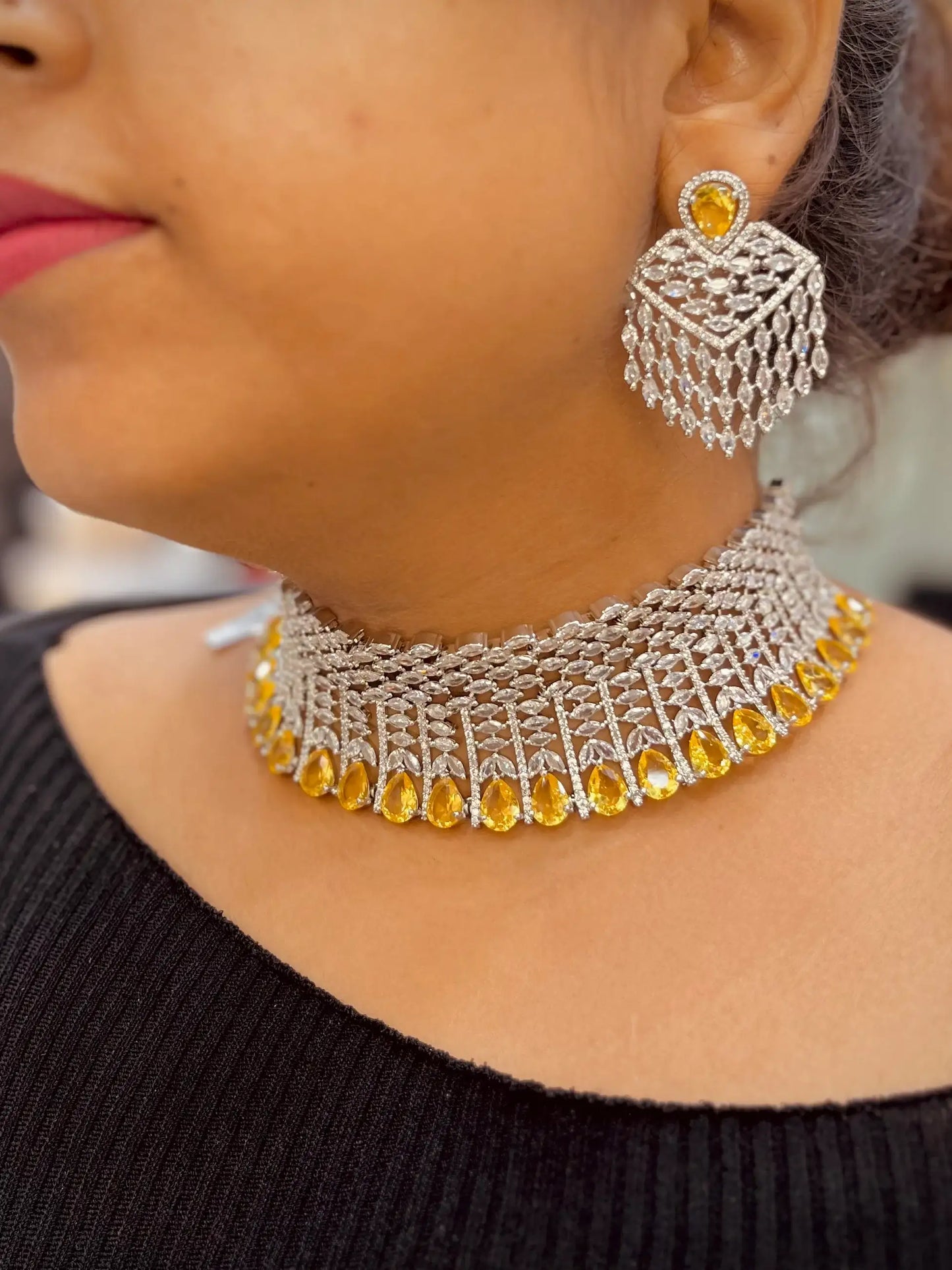 Zircon Necklace Set 4784670 - Vijay & Sons