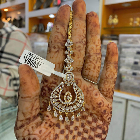 American Diamond Tikka 35652 - Vijay & Sons