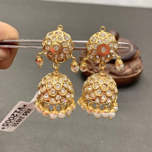 Jadau Earrings 46267 - Vijay & Sons