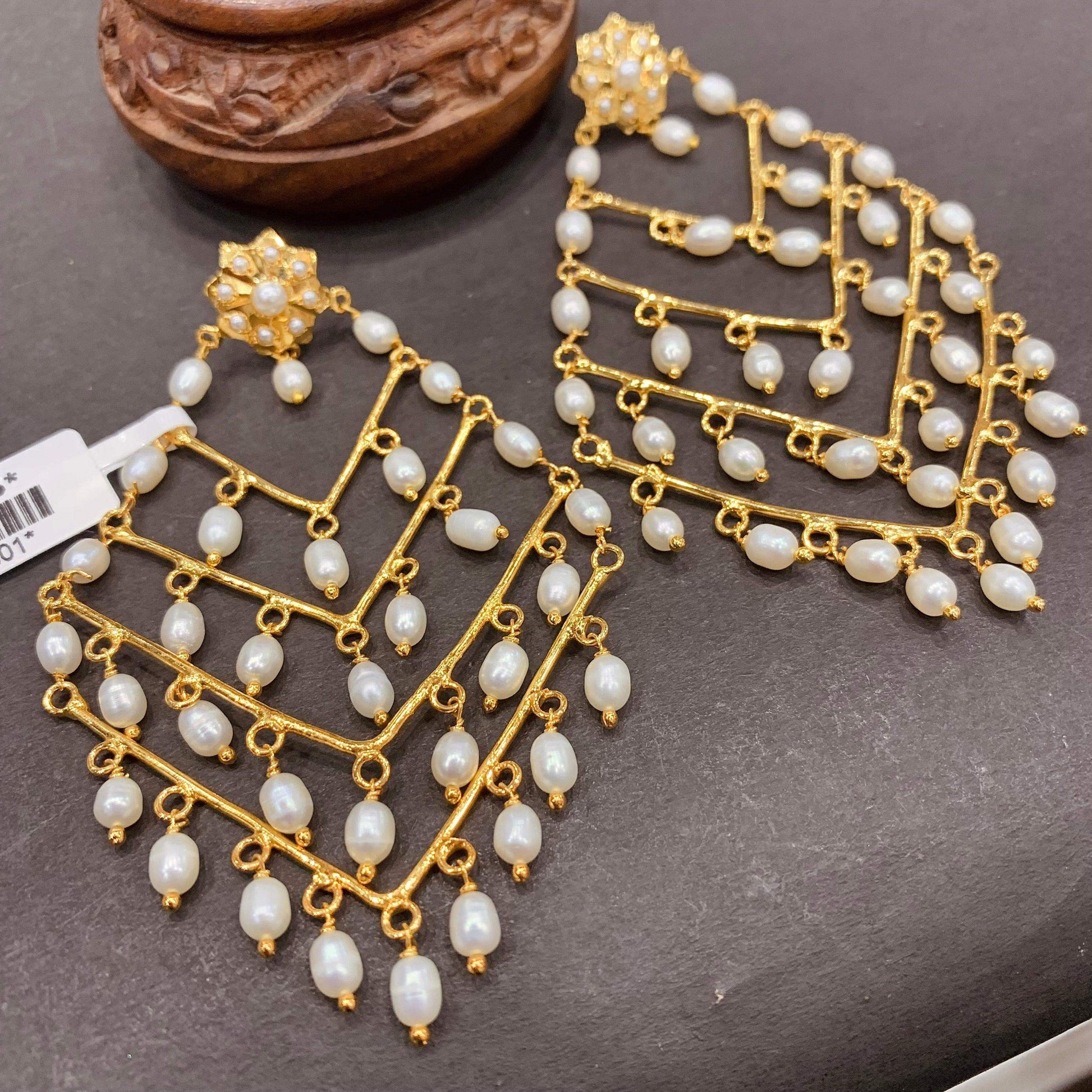 Jadau Earrings 1846184 - Vijay & Sons