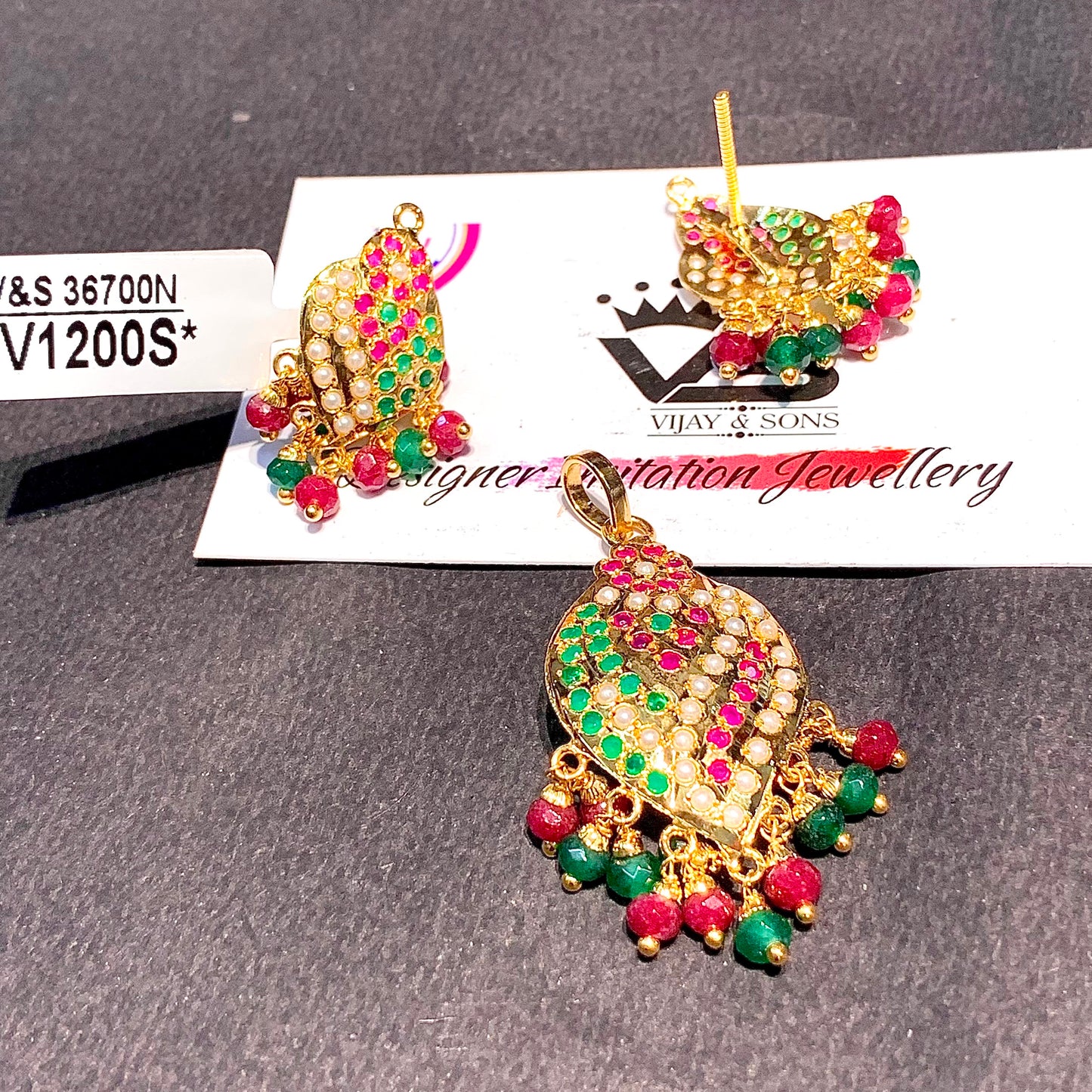 Jadau Pendant Set 5466667