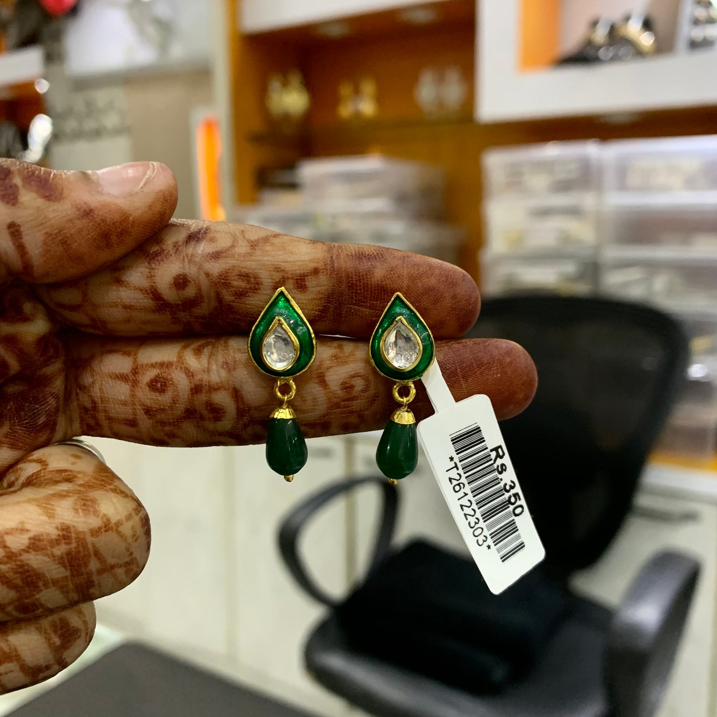 Kundan Earrings 22334 - Vijay & Sons