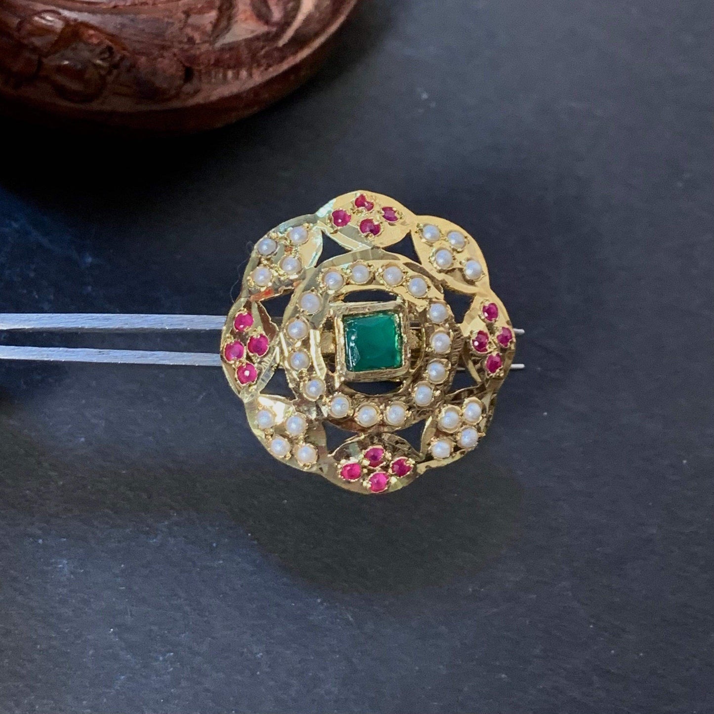 Jadau ring 466446 - Vijay & Sons