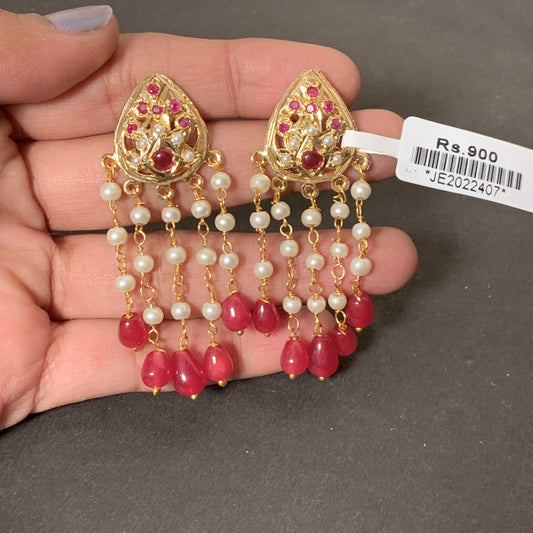 Jadau Earrings 567843 - Vijay & Sons