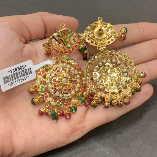 Jadau Earrings 536965 - Vijay & Sons