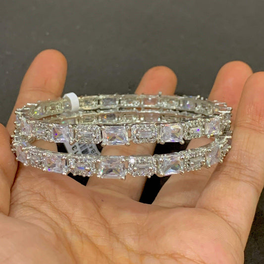 American Diamond Bangles 57766 - Vijay & Sons