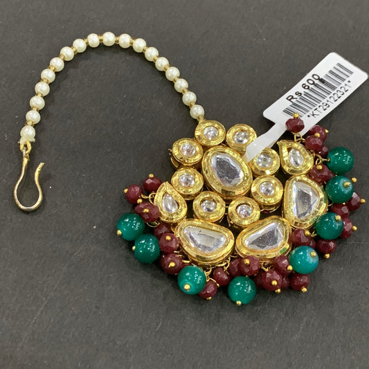 Kundan Maang Tikka 23122 - Vijay & Sons