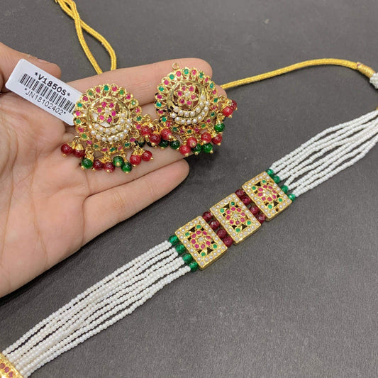 Jadau Necklace sets 577555 - Vijay & Sons