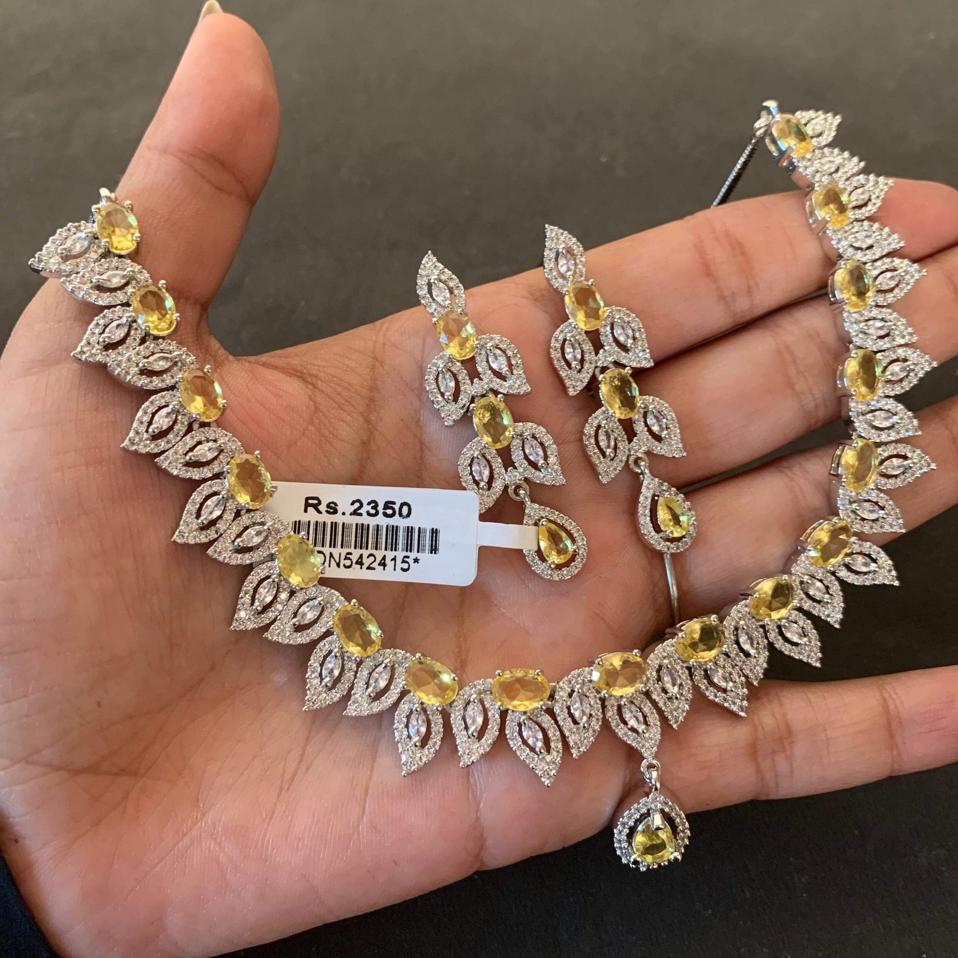 Zircon Necklace Set 4565478 - Vijay & Sons