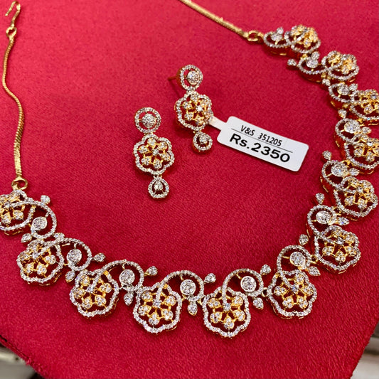 Zircon Necklace Set 415414
