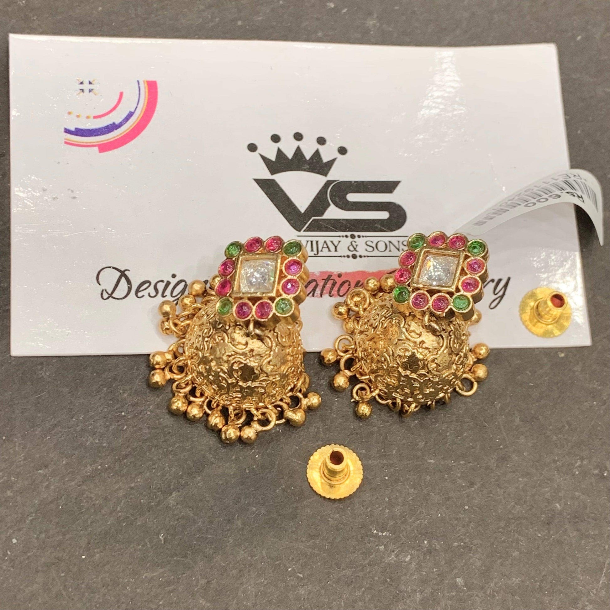 Antique jhumka 3899 - Vijay & Sons