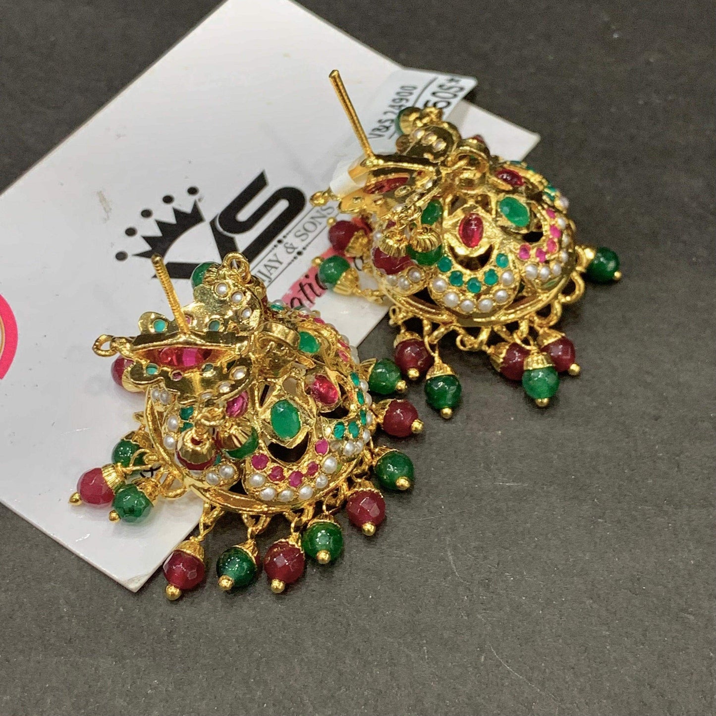 Jadau Earrings 564803 - Vijay & Sons