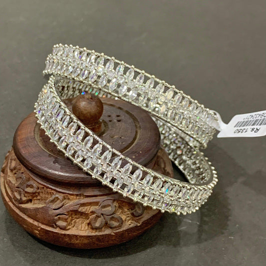 American Diamond Bangles 123454 - Vijay & Sons