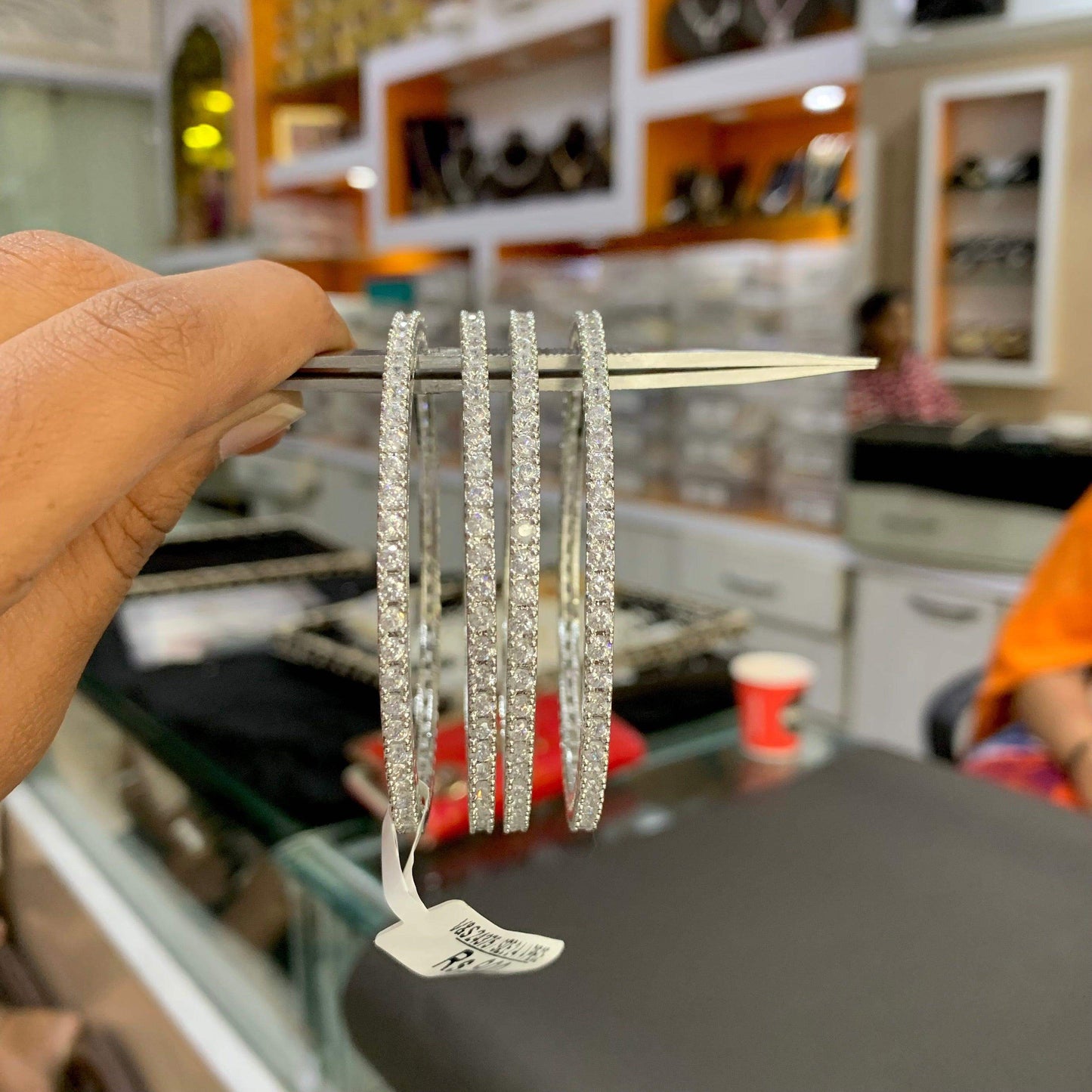 American Diamond Bangles 35446 - Vijay & Sons