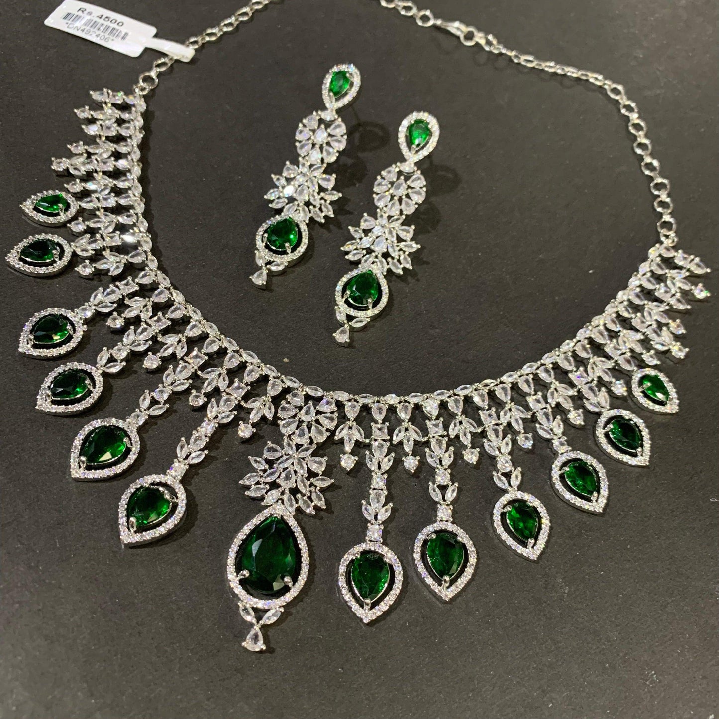 Zircon Necklace Sets 267567 - Vijay & Sons