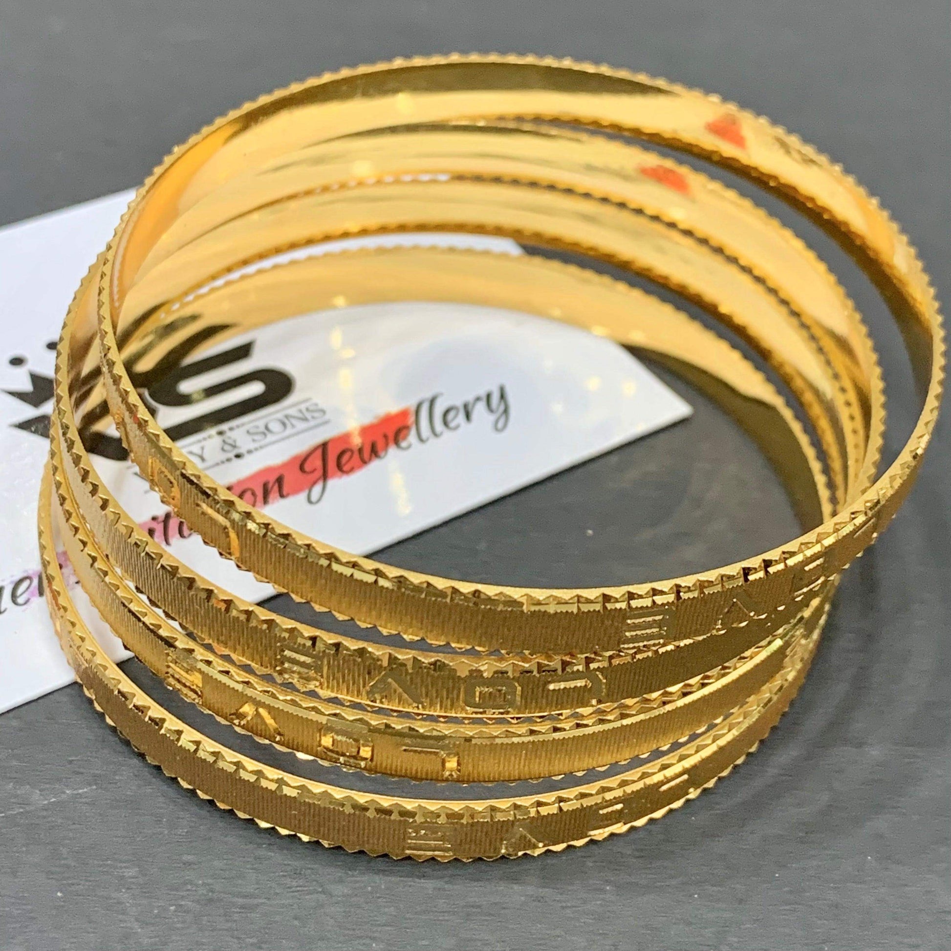 Gold Platted Bangles 677555 - Vijay & Sons