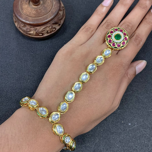 Kundan Hath Phool Rings 5455444