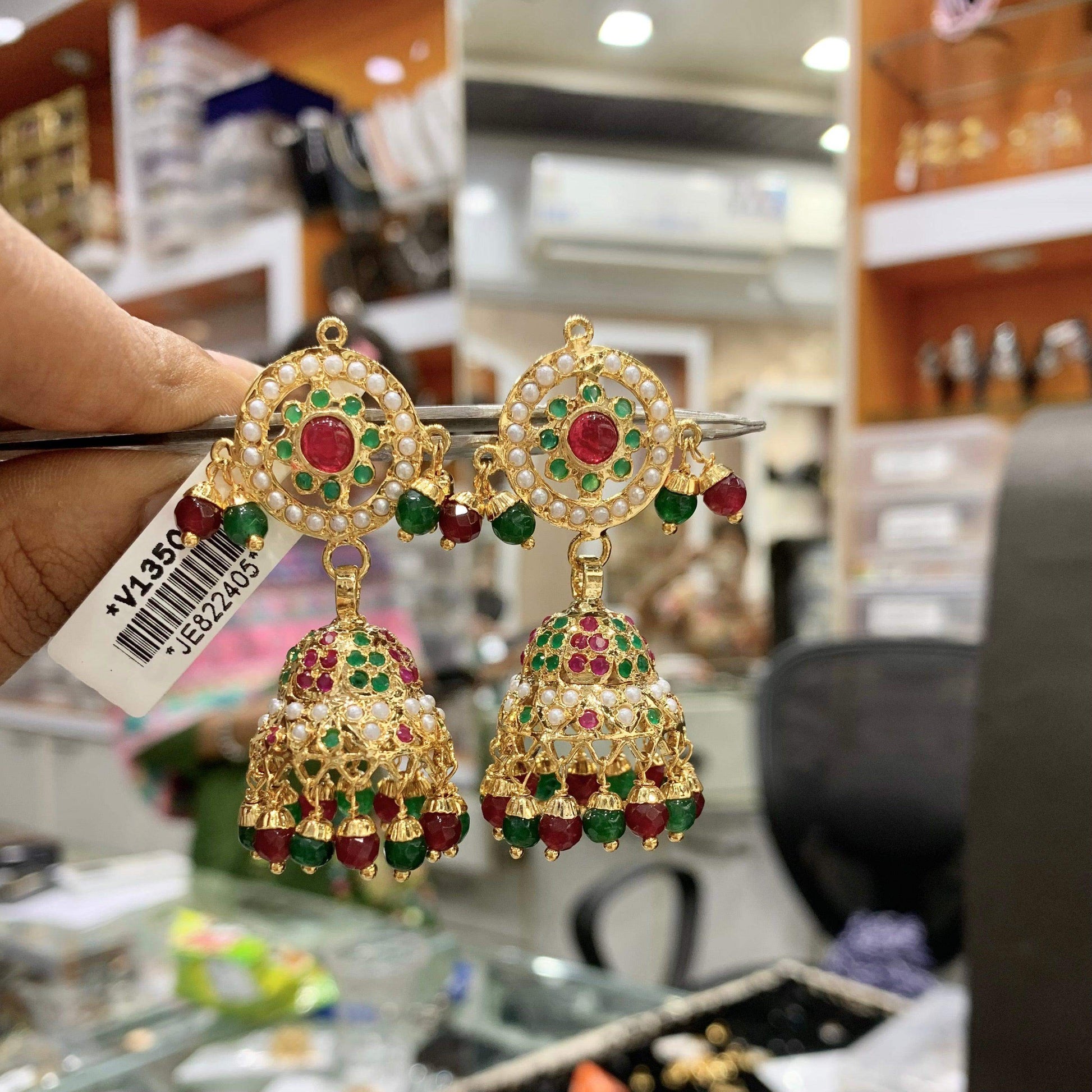 Jadau Earrings 576556 - Vijay & Sons