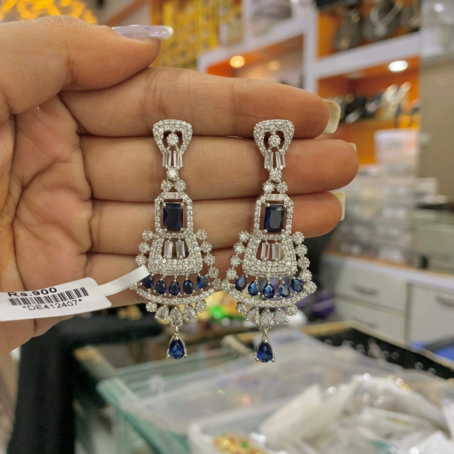 Zircon Earrings 6422 - Vijay & Sons