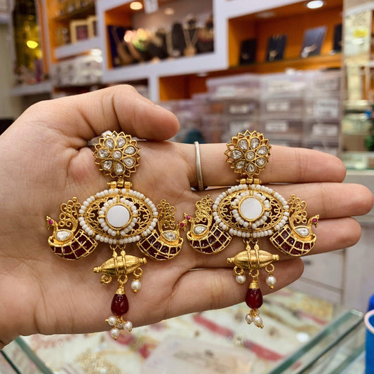 Antique earrings 8566 - Vijay & Sons