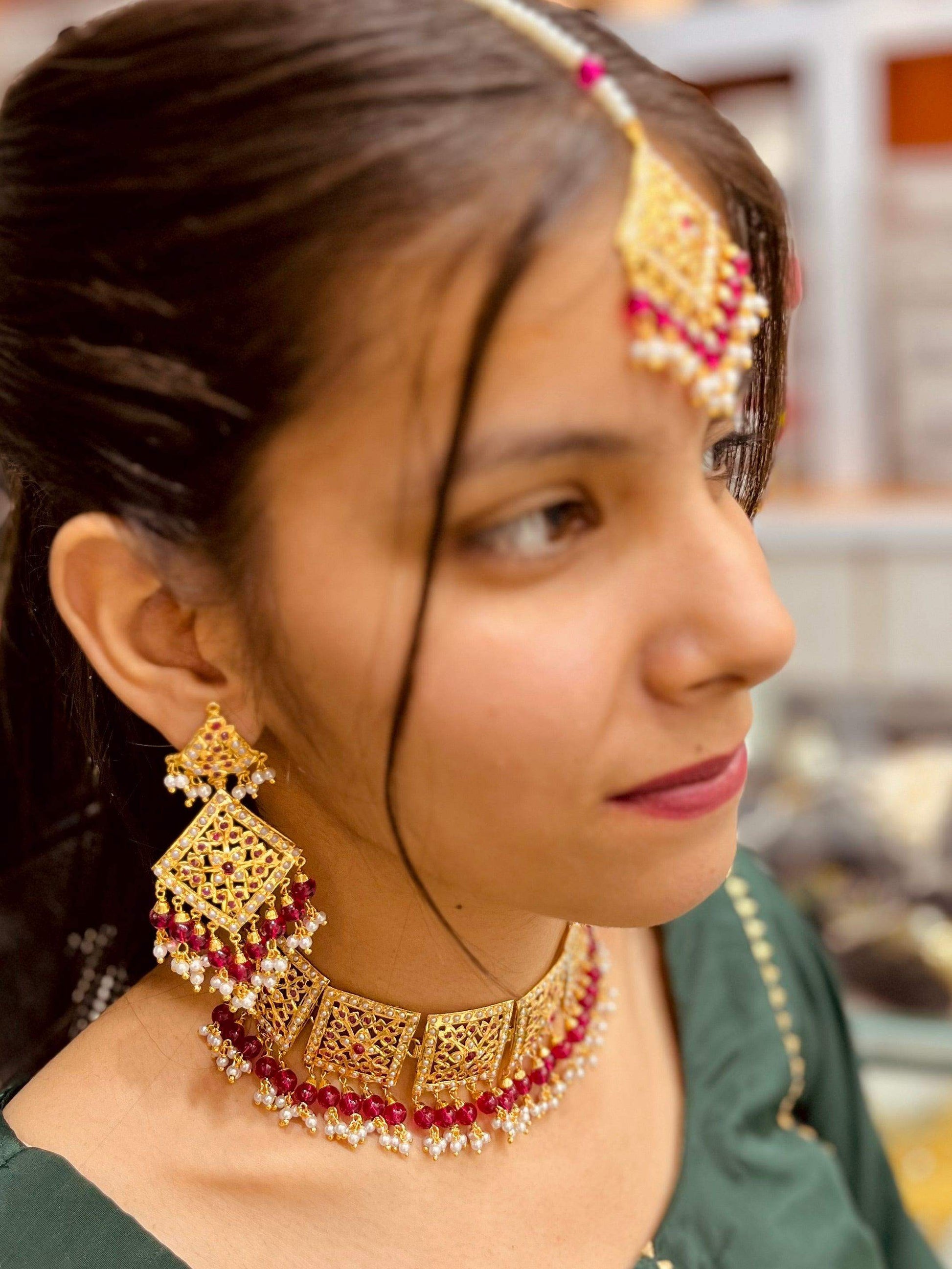 Jadau necklace set783992578 - Vijay & Sons