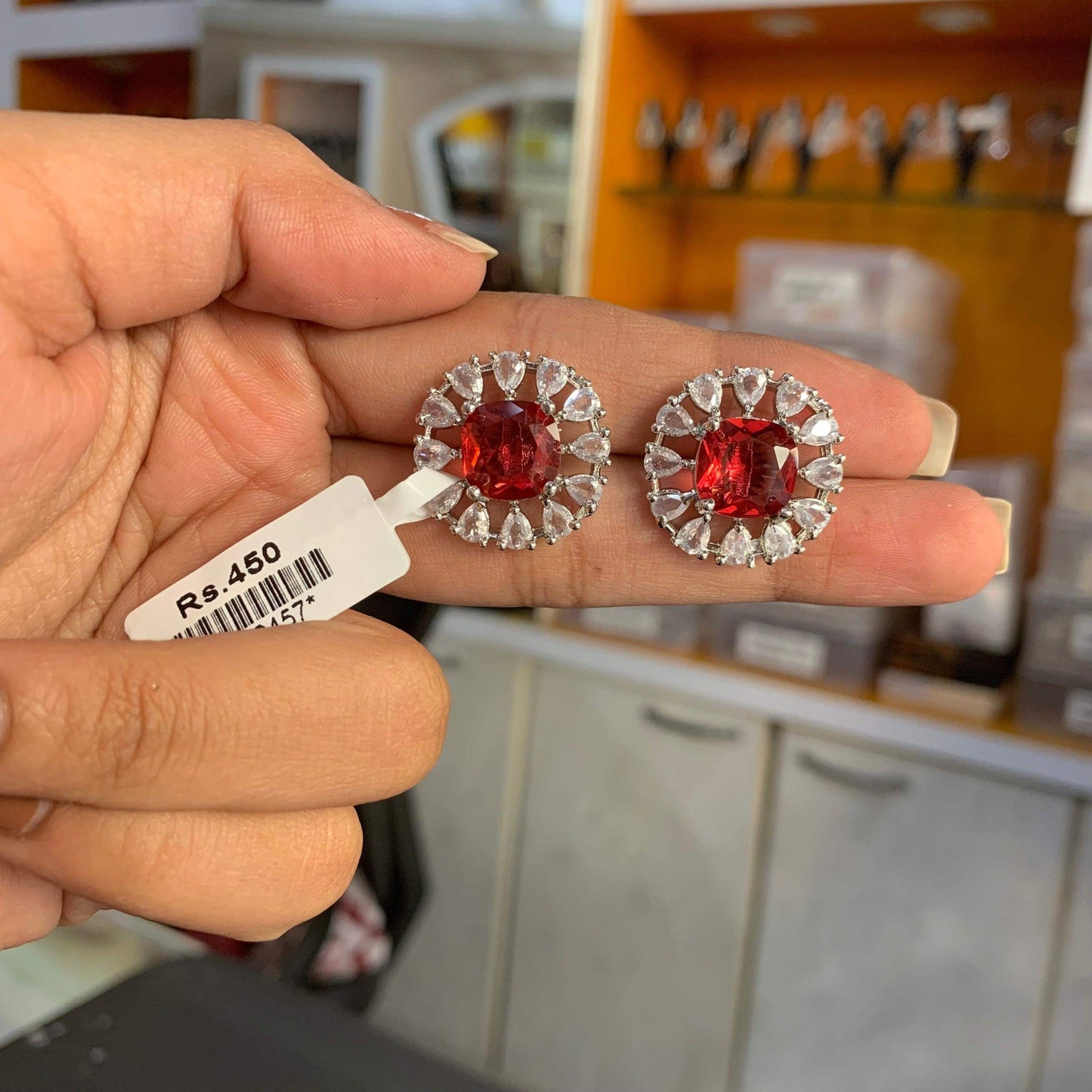 Zircon Earring 466222 - Vijay & Sons