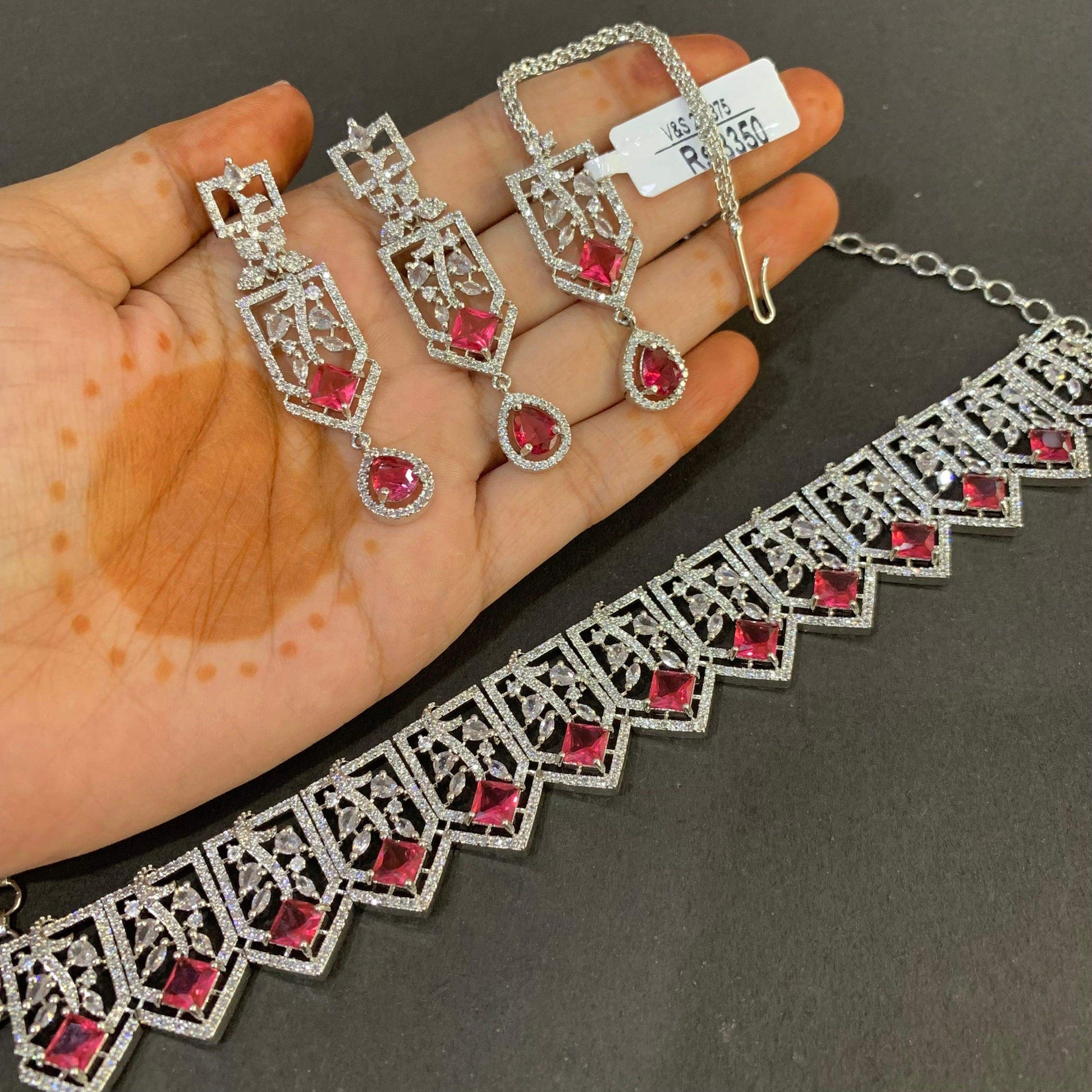 Zircon set 25788 - Vijay & Sons