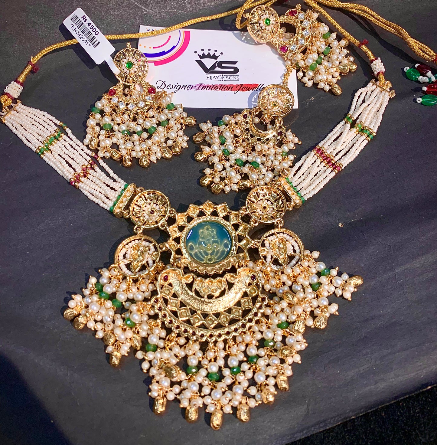 Kundan Necklace Set 966269