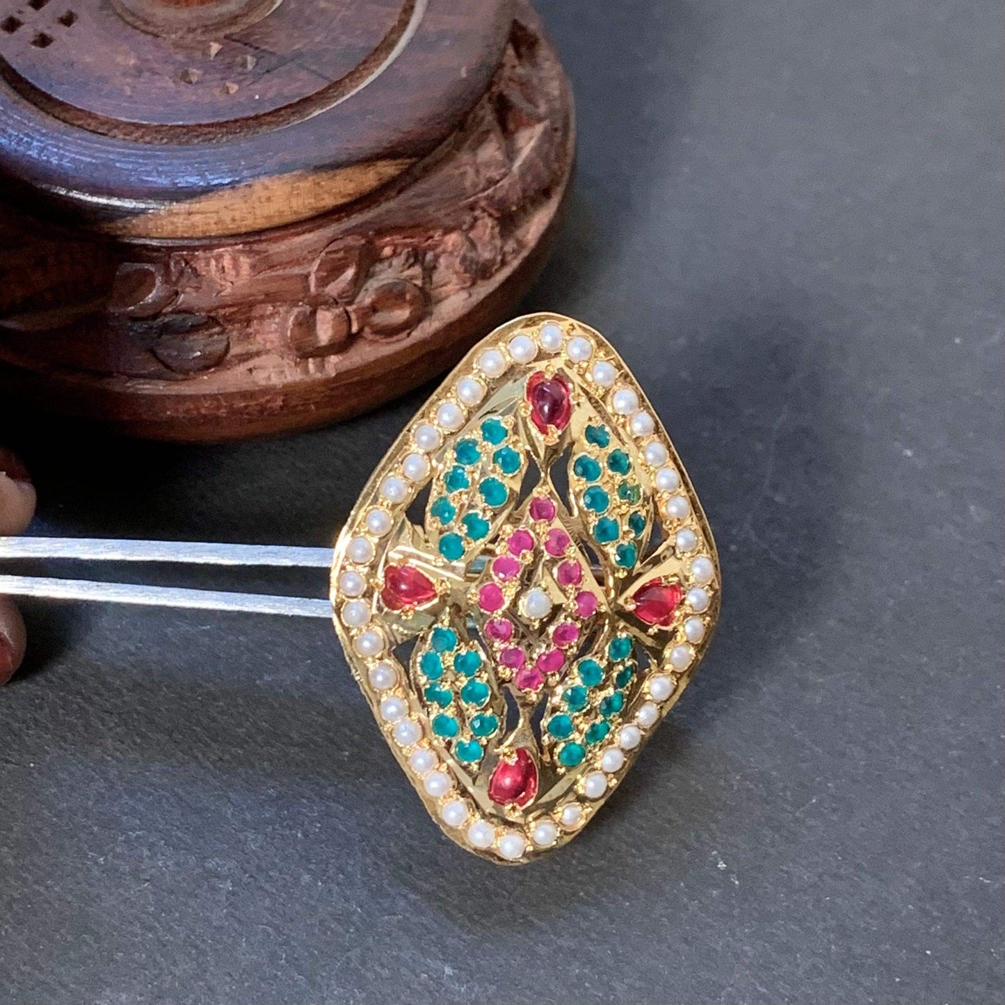Jadau Rings 3543455 - Vijay & Sons