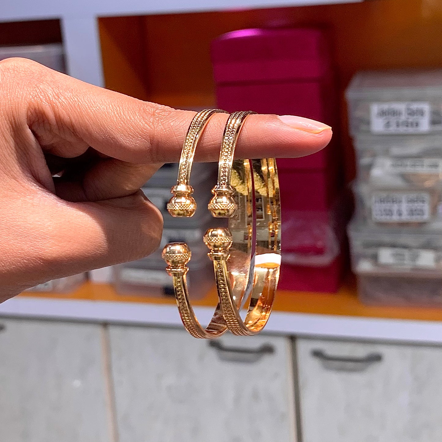 Gold Plated Bangles 45687433