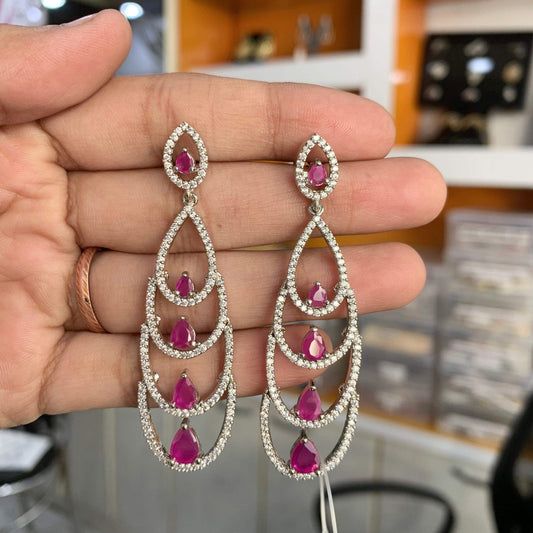 American Diamond Earrings 4566 - Vijay & Sons