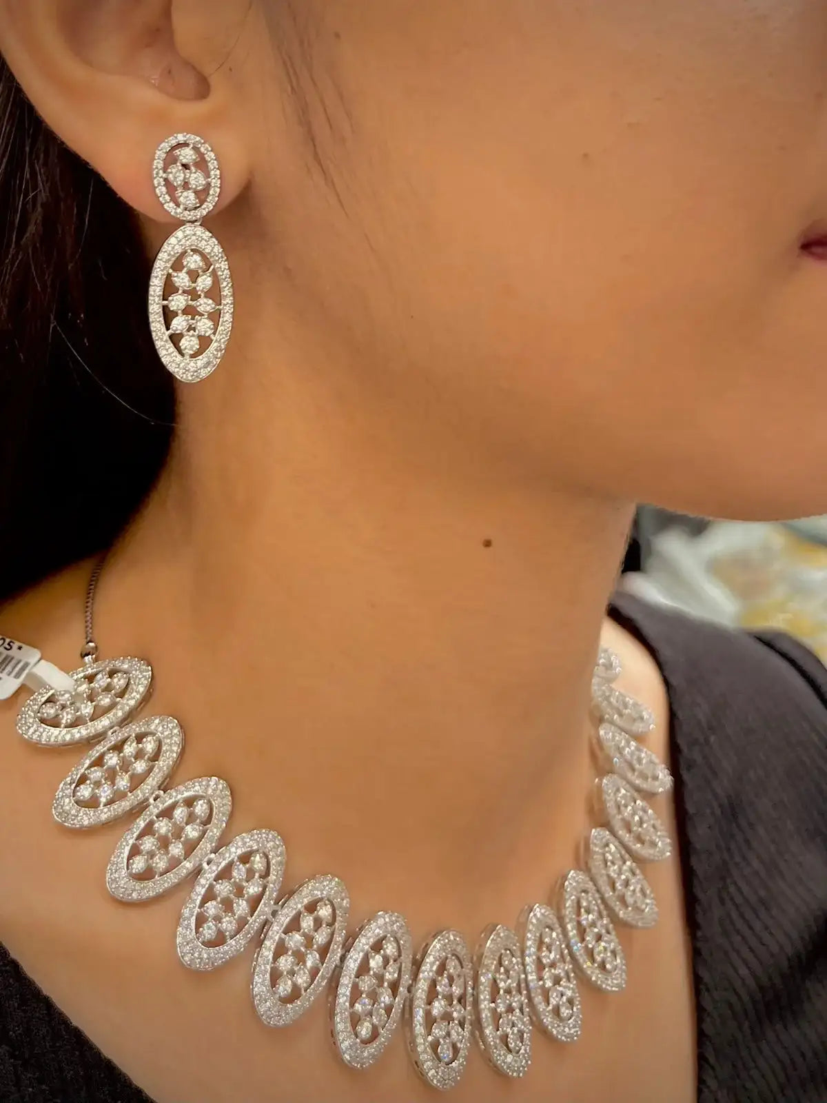 Zircon Necklace set 47899