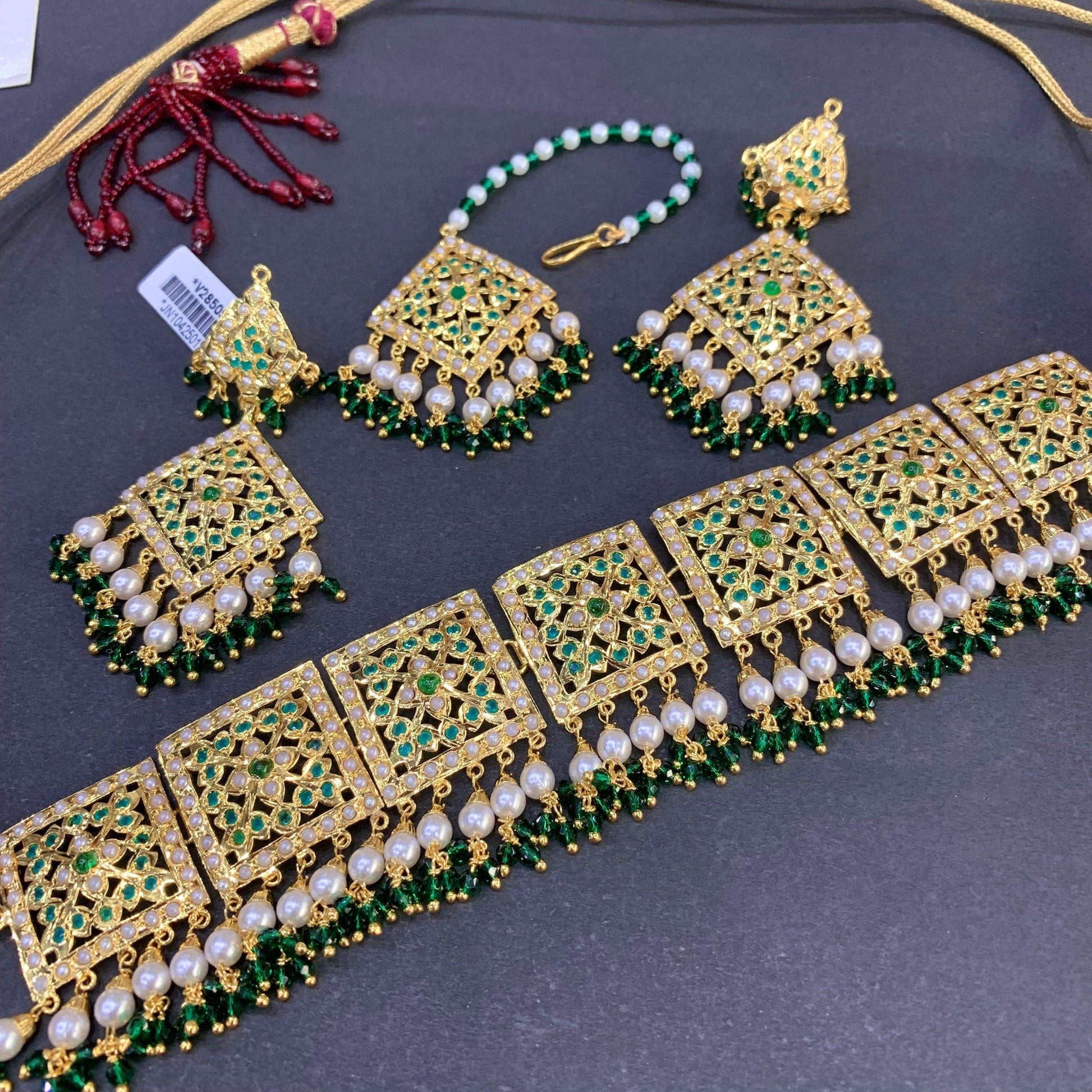 Jadau necklace set783992578 - Vijay & Sons