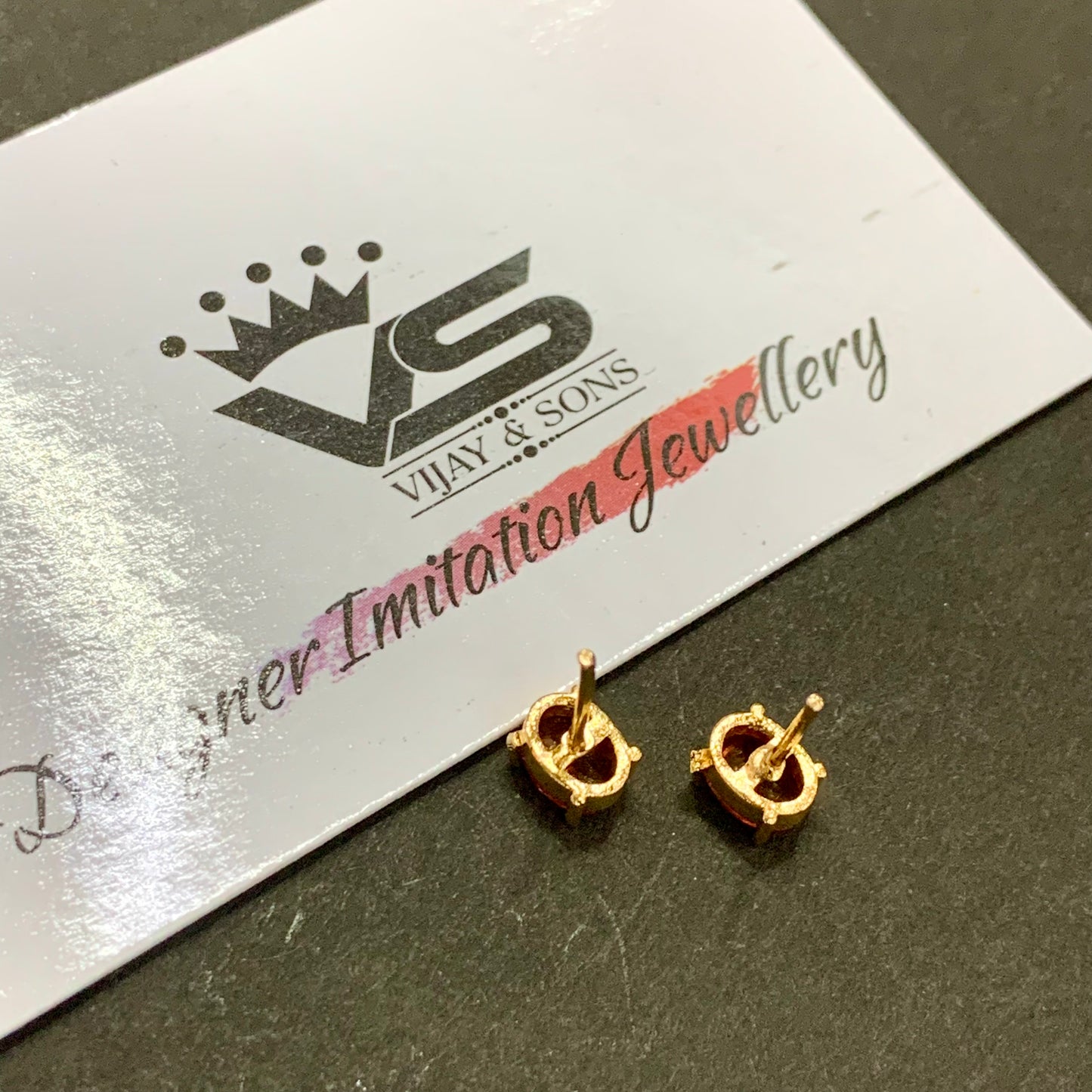 American diamond earrings 455123 - Vijay & Sons