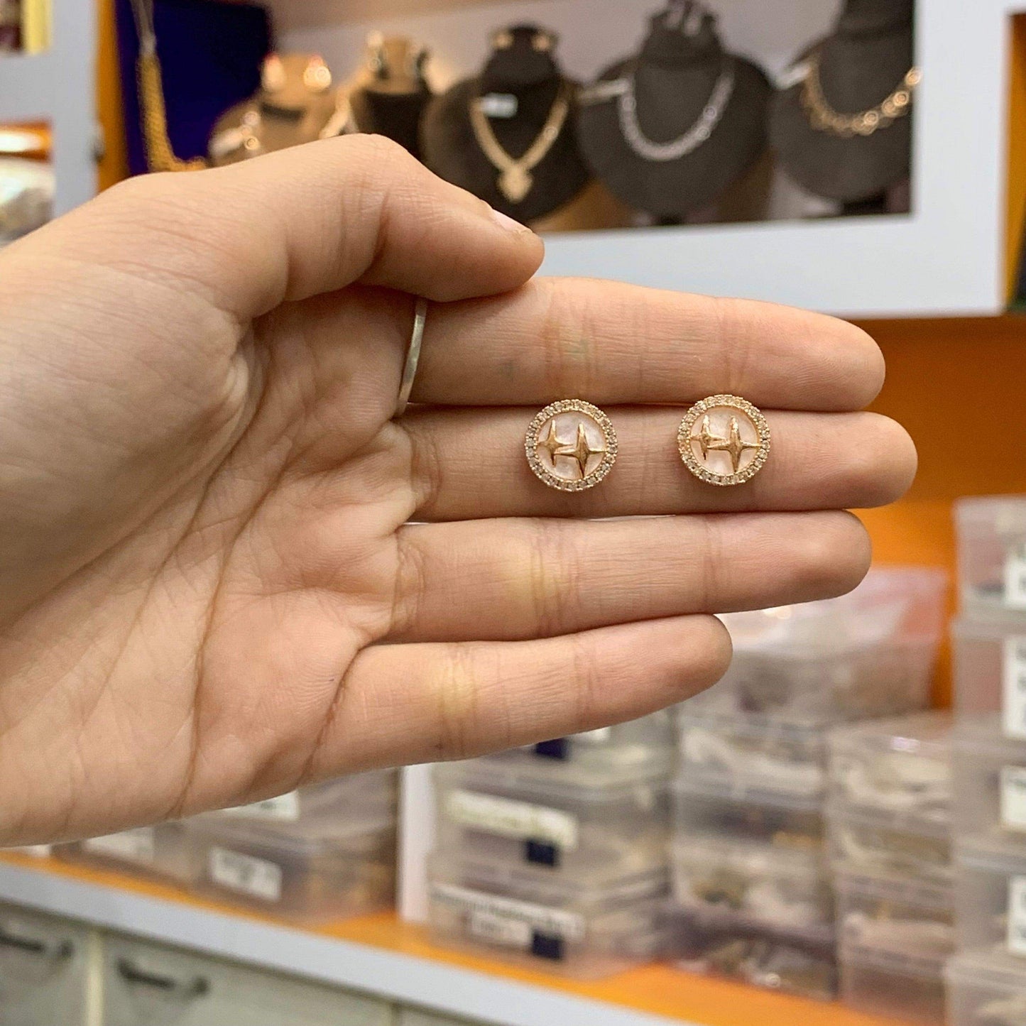 Zircon Earring 452652 - Vijay & Sons