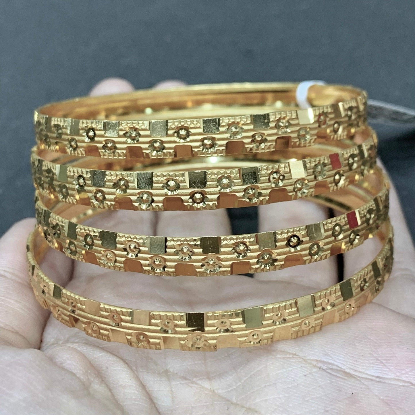 Gold Plated Bangles 634222 - Vijay & Sons