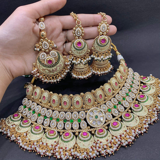 Kundan Necklace Set 346456 - Vijay & Sons