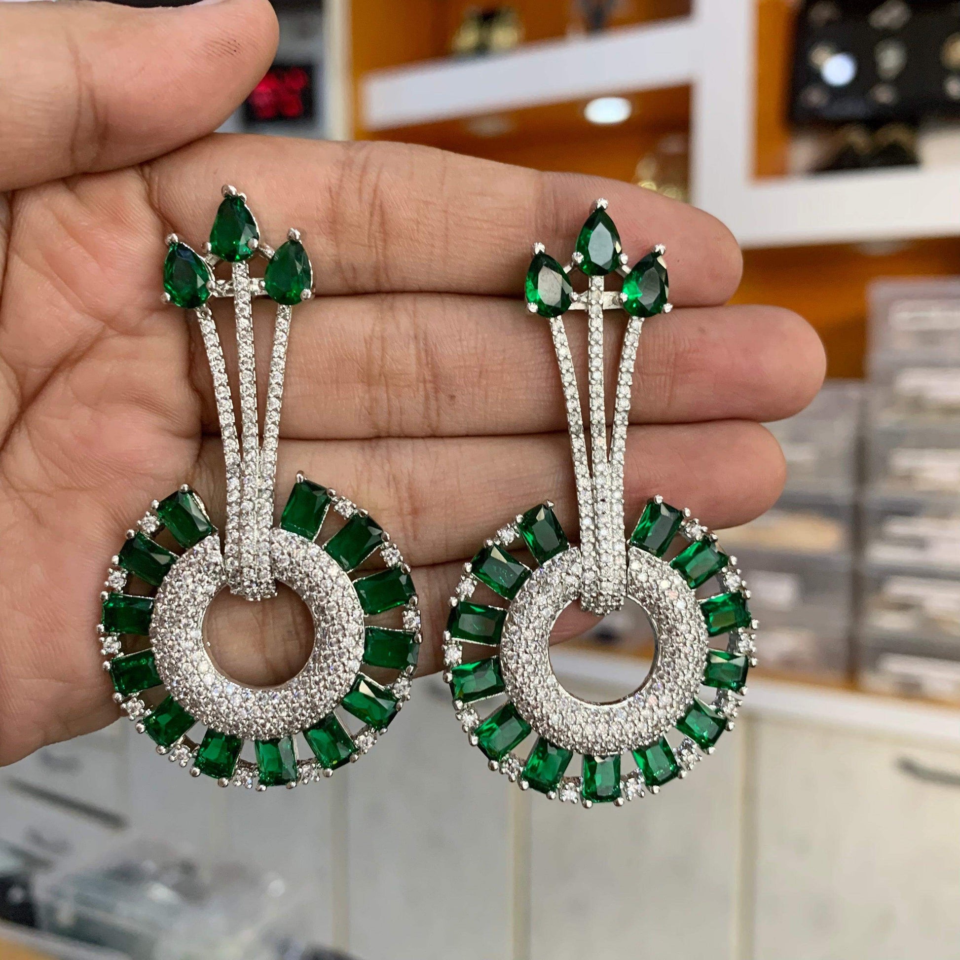American Diamond Earrings 4543 - Vijay & Sons