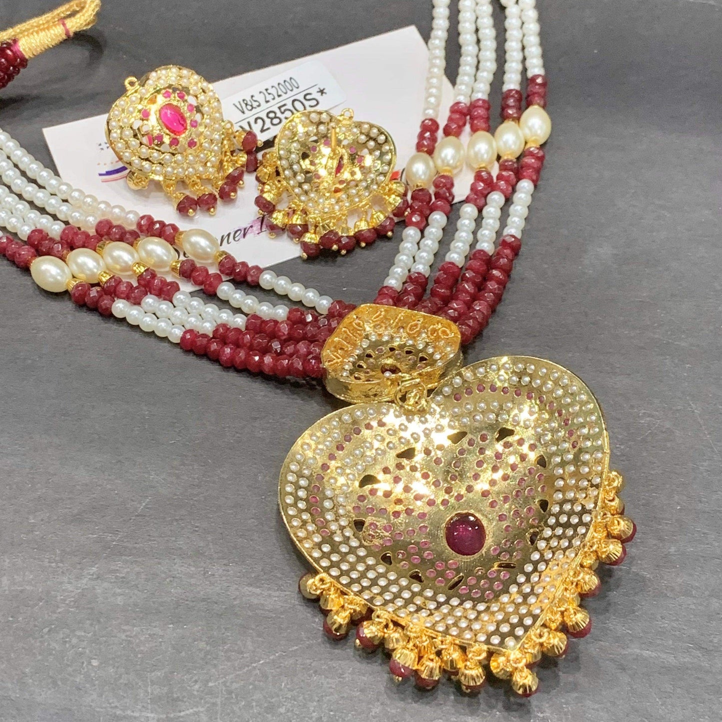 Jadau Necklace Set 8787462 - Vijay & Sons