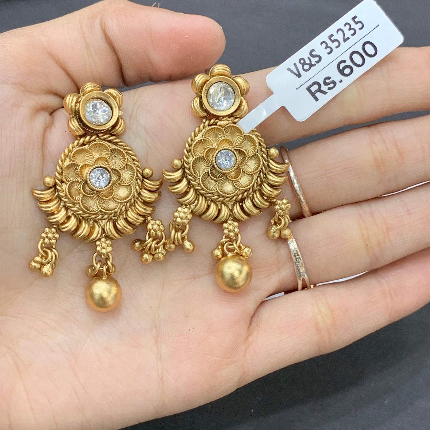 Antique earrings 4566 - Vijay & Sons