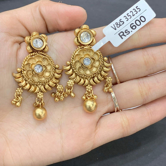 Antique earrings 4566 - Vijay & Sons