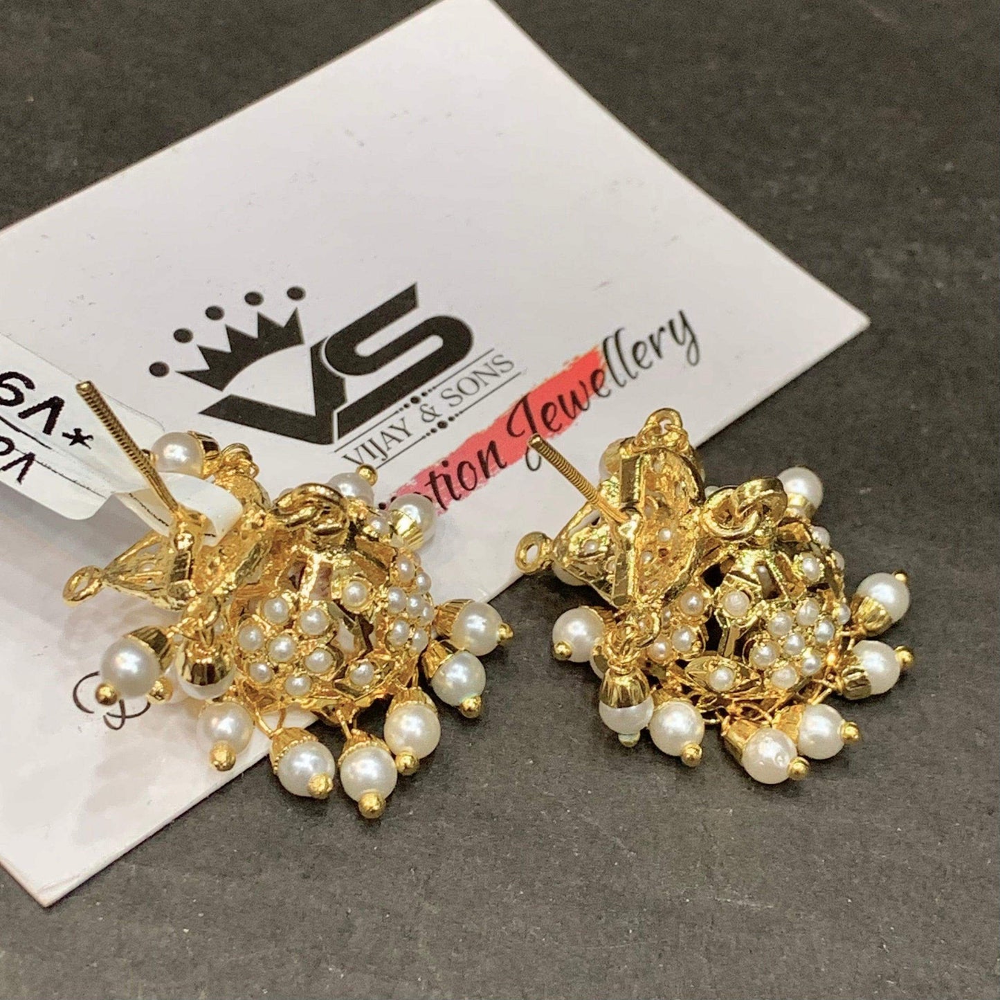 Jadau Jhumka For Women 554333 - Vijay & Sons