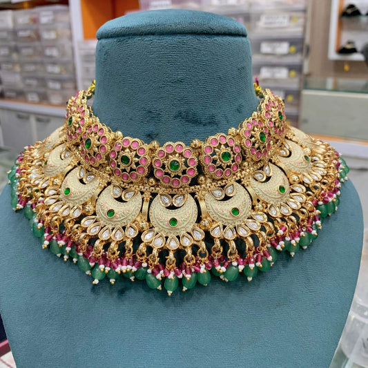 Kundan Necklace Set 567742 - Vijay & Sons