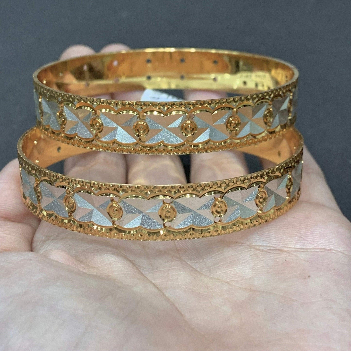 Gold Plated Bangles 622333 - Vijay & Sons