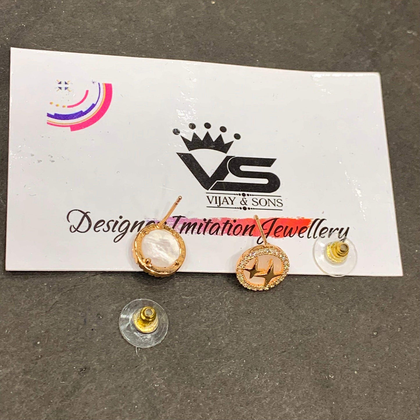 Zircon Earring 452652 - Vijay & Sons