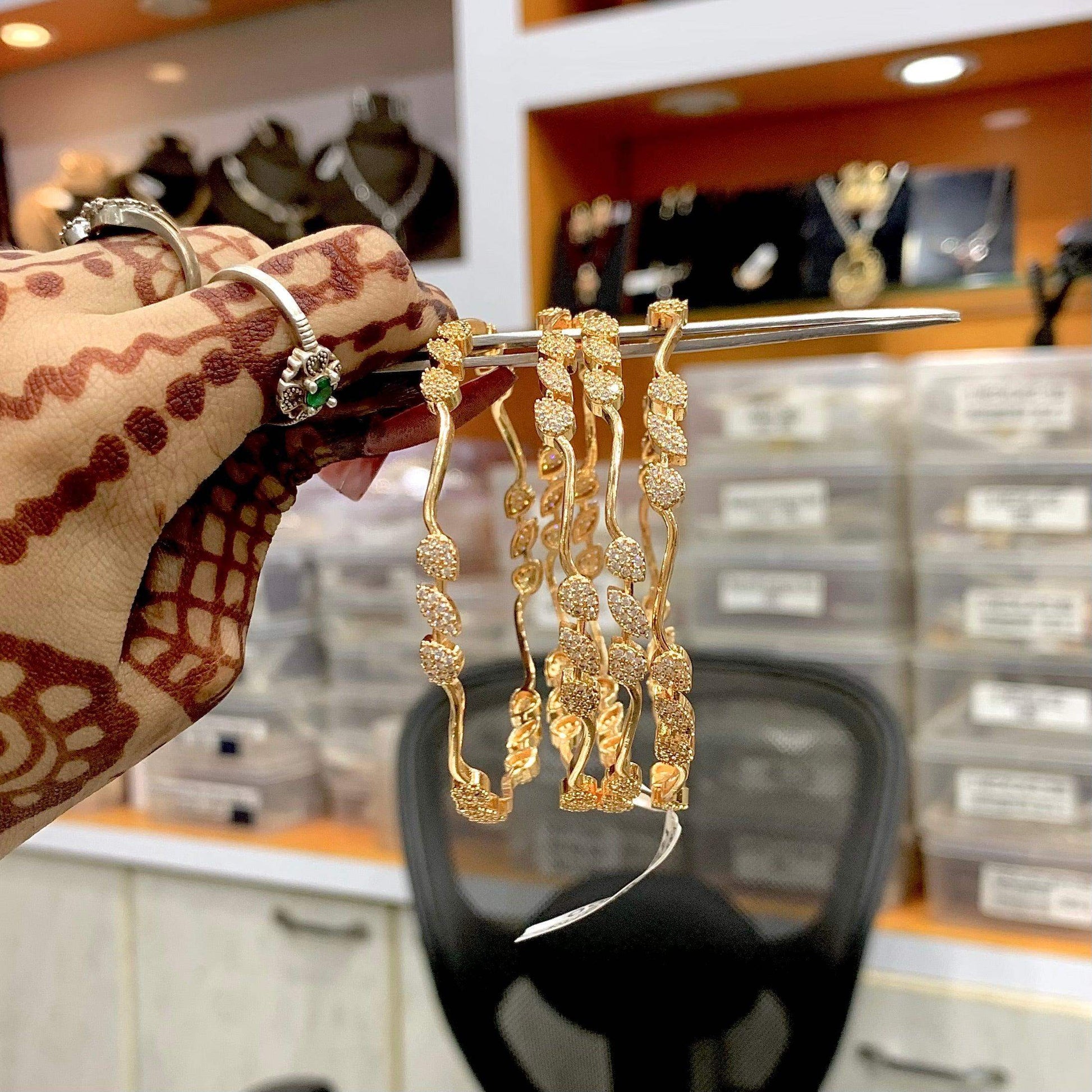 American Diamond Bangles 57574555 - Vijay & Sons