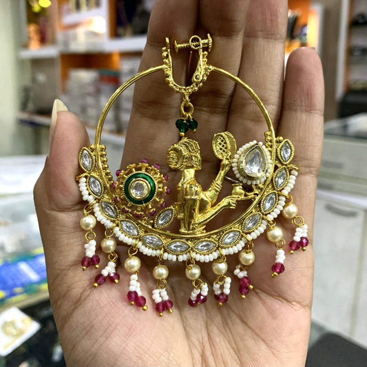 Gold plated Nath 6765765 - Vijay & Sons